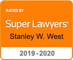 Rated by Super Lawyers Stanley W. West 2019-2020